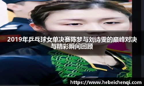 2019年乒乓球女单决赛陈梦与刘诗雯的巅峰对决与精彩瞬间回顾